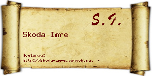 Skoda Imre névjegykártya